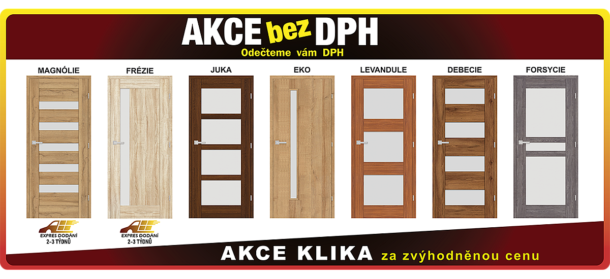 Interiérové dveře akce Interiérové dveře akce