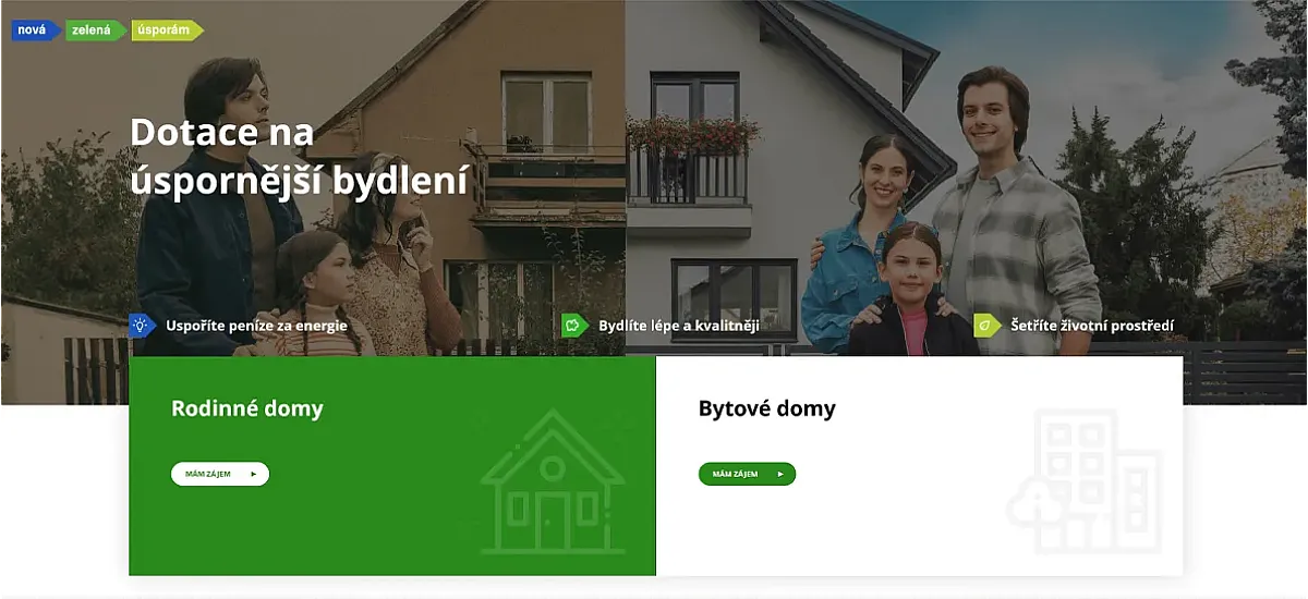 Dotace na úspornější bydlení