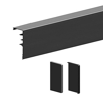 Aluminiumverkleidung für HOLZtüren (VILEN-Serie) – Schwarz