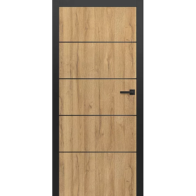 Interiérové dveře Intersie Lux Černá 207 (Výška 243 cm)