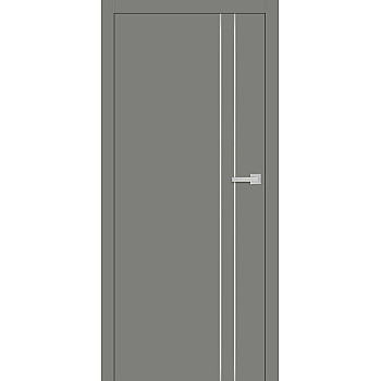 Intersie Lux Stahl Gebürstet 104 - Hohe Tür 210 cm