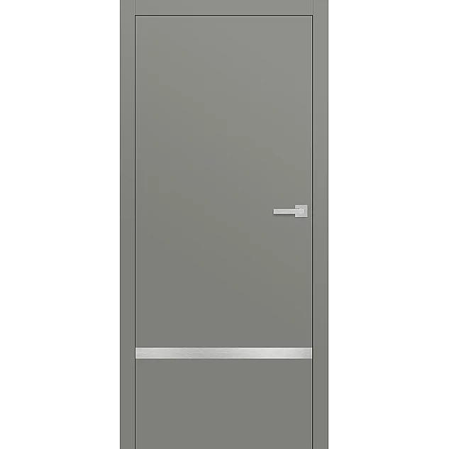 Bezobložkové dveře Intersie Lux 117 Nerez - Světle šedý ST CPL