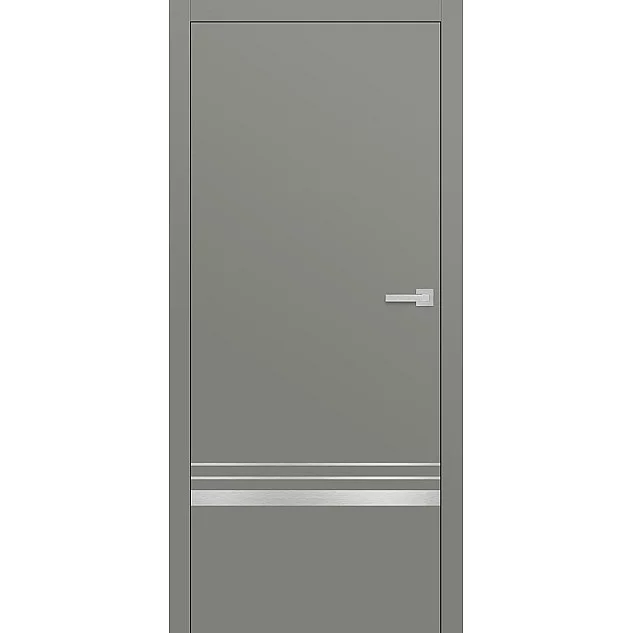 Bezobložkové dveře Intersie Lux 118 Nerez - Světle šedý ST CPL
