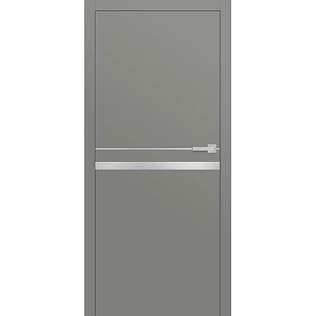 Bezobložkové dveře Intersie Lux 119 Nerez - Světle šedý ST CPL