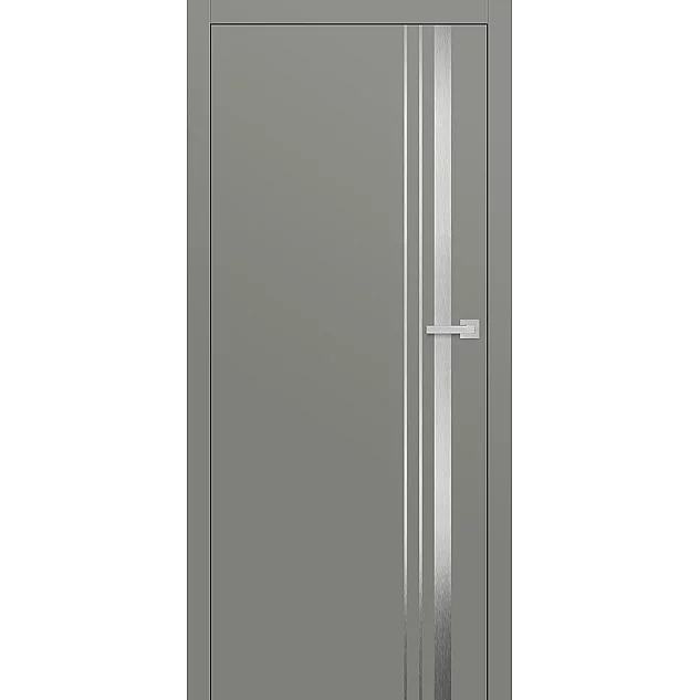 Bezobložkové dveře Intersie Lux 121 Nerez - Světle šedý ST CPL