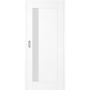 Schiebetüren in der Wand Frézie 1 - Schneeweiß Greko
