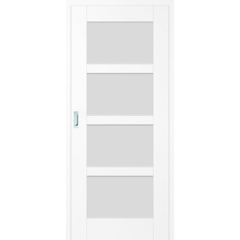 Schiebetür in der Wand Juka 4 - Schneeweiß Greko