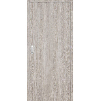 Altamura 1 - Glatte schiebetür in der wand - Graueiche 3D Greko