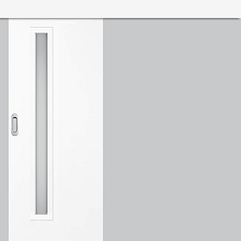 Schiebetür vor der Wand Eko 1 - Schneeweiß GREKO