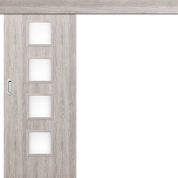 Schiebetür vor der Wand MENTON 5, 6, 7, 8 - Hohe Tür 210 cm