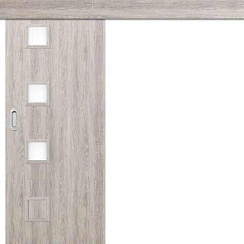 Schiebetür vor der Wand MENTON 9, 10, 11, 12 - Hohe Tür 210 cm