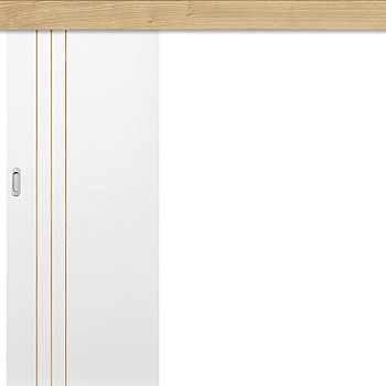 Schiebetür vor der Wand INTERSIE LUX EICHE