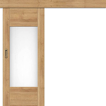 Schiebetüren vor der Wand Budleja