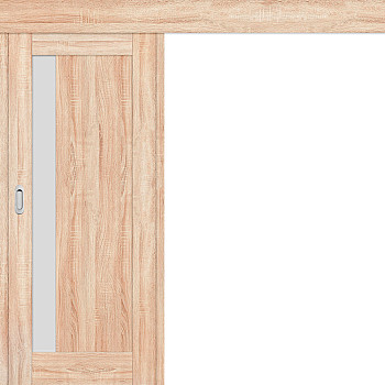 Schiebetüren vor der Wand Frézie 1 - Sonoma 3D Greko