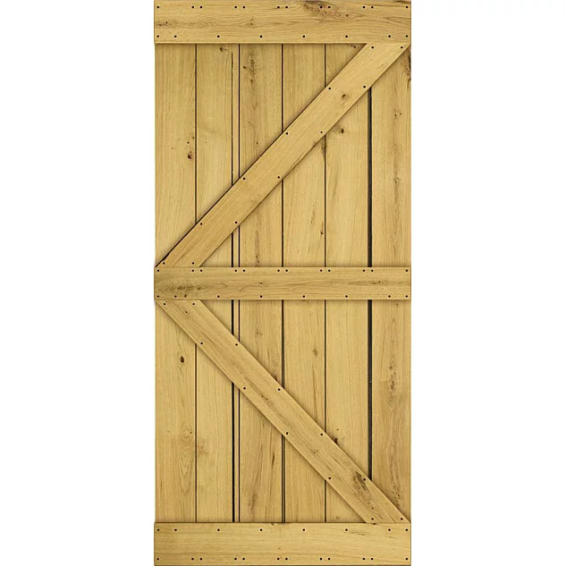 Dřevěné posuvné dveře MODERN RUSTIC K - Dub Prasklina