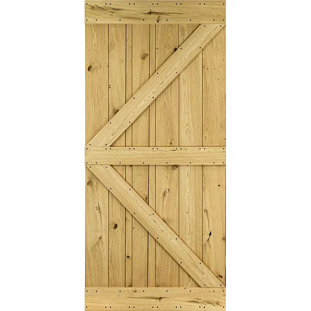 Dřevěné posuvné dveře MODERN RUSTIC K - Dub Rustik