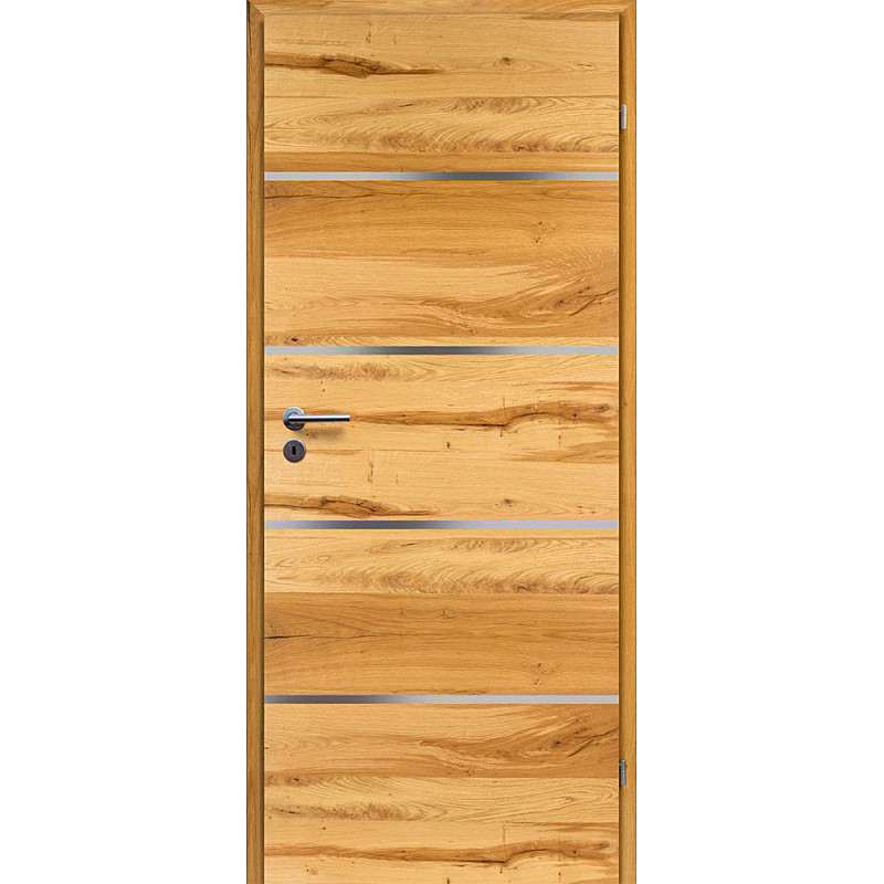 Holztür MODERN 02/H - Eichenbalken vertikal Holztür MODERN 02/H - Eichenbalken vertikal