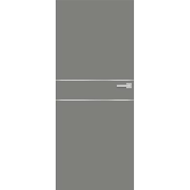 Bezobložkové dveře INTERSIE LUX 116 Nerez - Světle šedý ST CPL