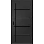 Ocelové vchodové dveře ERKADO - BIENE 2 - Černá, Stamp Black