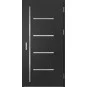 Ocelové vchodové dveře ERKADO - BIENE 3 - Černá, Label Inox