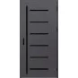 Ocelové vchodové dveře ERKADO - BIENE 4 - Hladký Antracit, Label Black