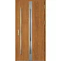Ocelové vchodové dveře ERKADO - LANGEN 4 - Zlatý dub, Label Inox