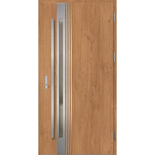 Ocelové vchodové dveře ERKADO - LANGEN 5 - Winchester, Label Inox