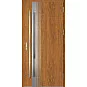 Ocelové vchodové dveře ERKADO - LANGEN 5 - Zlatý dub, Label Inox