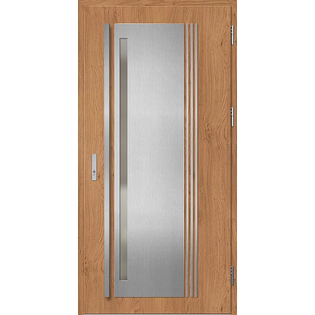 Ocelové vchodové dveře ERKADO - LINDEN 4 - Winchester, Label Inox