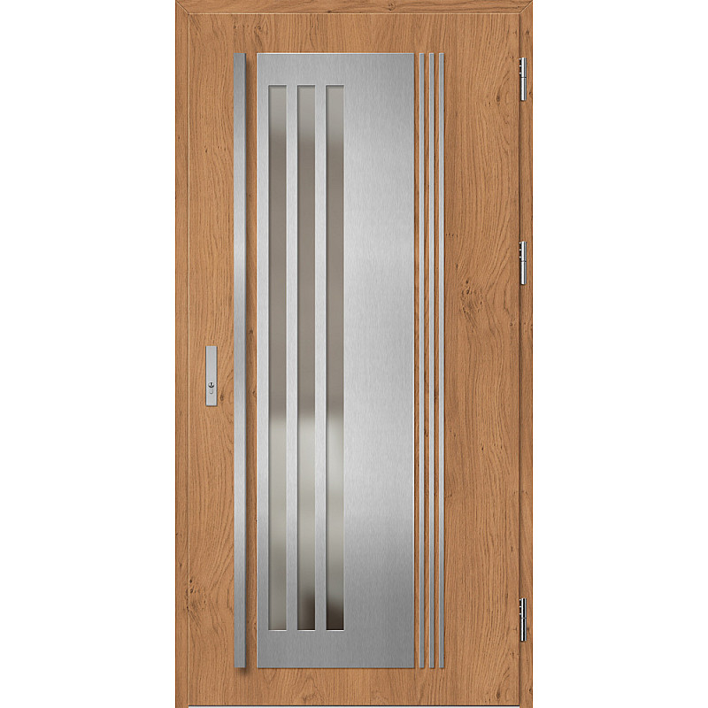 Ocelové vchodové dveře - LINDEN 6 - Winchester, Label Inox Ocelové vchodové dveře ERKADO - LINDEN 6 - Winchester, Label Inox
