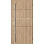 Ocelové vchodové dveře ERKADO - LUTTER 1 - Surový Dub, Stamp Roller
