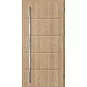 Ocelové vchodové dveře ERKADO - LUTTER 2 - Surový Dub, Stamp Roller