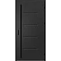 Ocelové vchodové dveře ERKADO - LUTTER 3 - Černá, Stamp Roller