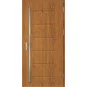 Ocelové vchodové dveře ERKADO - LUTTER 4 - Zlatý dub, Stamp Roller