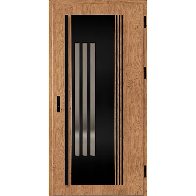 Ocelové vchodové dveře ERKADO - MURTER 6 -  Winchester, Label Black
