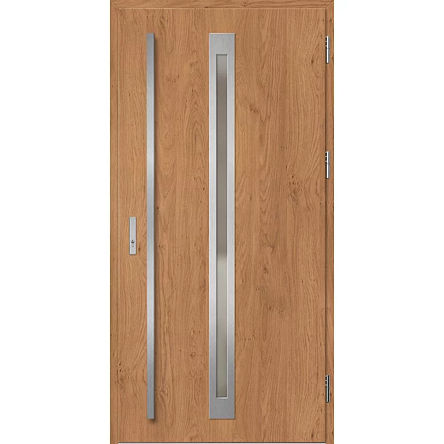 Ocelové vchodové dveře ERKADO - TREBUR 2 - Winchester, Label Inox