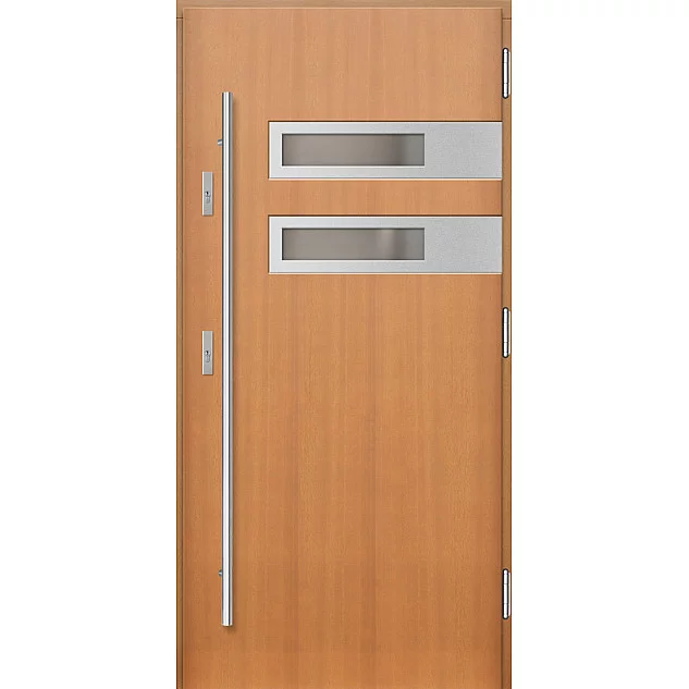 Dřevěné vstupní dveře P133
