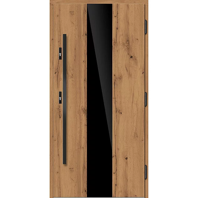 Dřevěné vstupní dveře P152