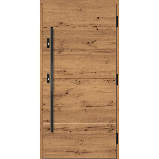 Dřevěné vstupní dveře P156