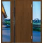 Dřevěné vstupní dveře P158