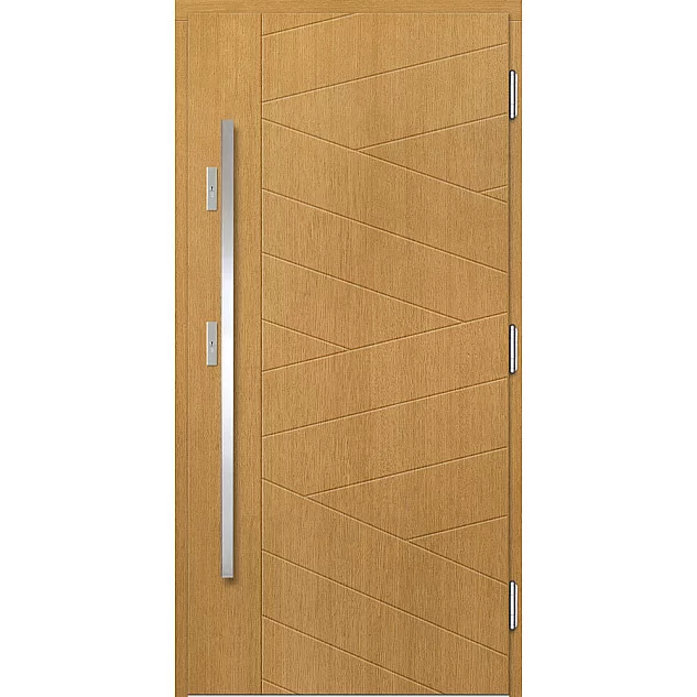 Dřevěné vstupní dveře P160