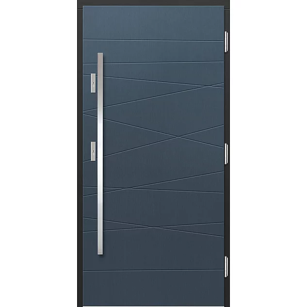 Dřevěné vstupní dveře P163