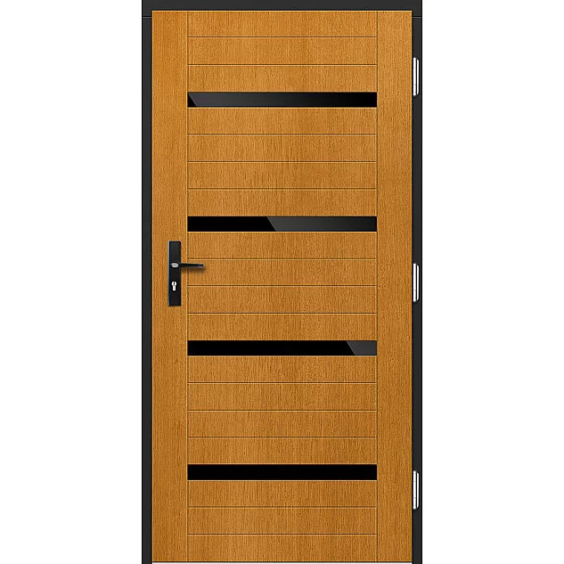 Dřevěné vstupní dveře P174