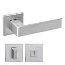 HIT-HR, Chrom gebürstet - schmale Rosette 6 mm - WC