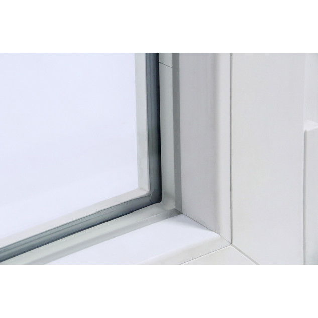 Plastové okno | 60x60 cm (600x600 mm) | Levé| Bílé | jednokřídlé | Teplý meziskelní rámeček
