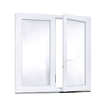 Plastové okno | 135 x 135 cm (1350 x 1350 mm) | biele | otváravé aj sklopné | pravé