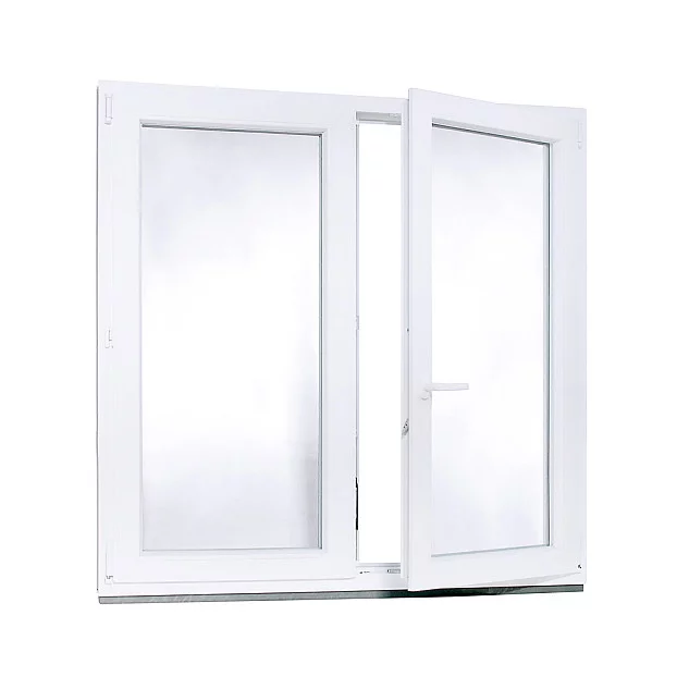 Dvoukřídlé - Plastové okno | 145x145 cm (1450x1450 mm) | Bílé | Teplý meziskelní rámeček