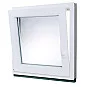 Jednokřídlé Plastové okno | 120 x120 cm (1200x1200 mm) | Levé | Bílé