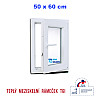 Kunststofffenster | 50 x 60 cm (500 x 600 mm) | weiß | Dreh-Kipp-Fenster | rechts