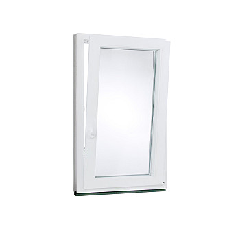 Kunststofffenster | 60 x 100 cm (600 x 1000 mm) | weiß | Dreh-Kipp-Fenster | rechts